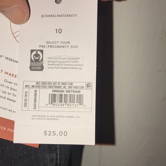 NWT Isabel Maternity Short Shorts - Picture 9 of 10